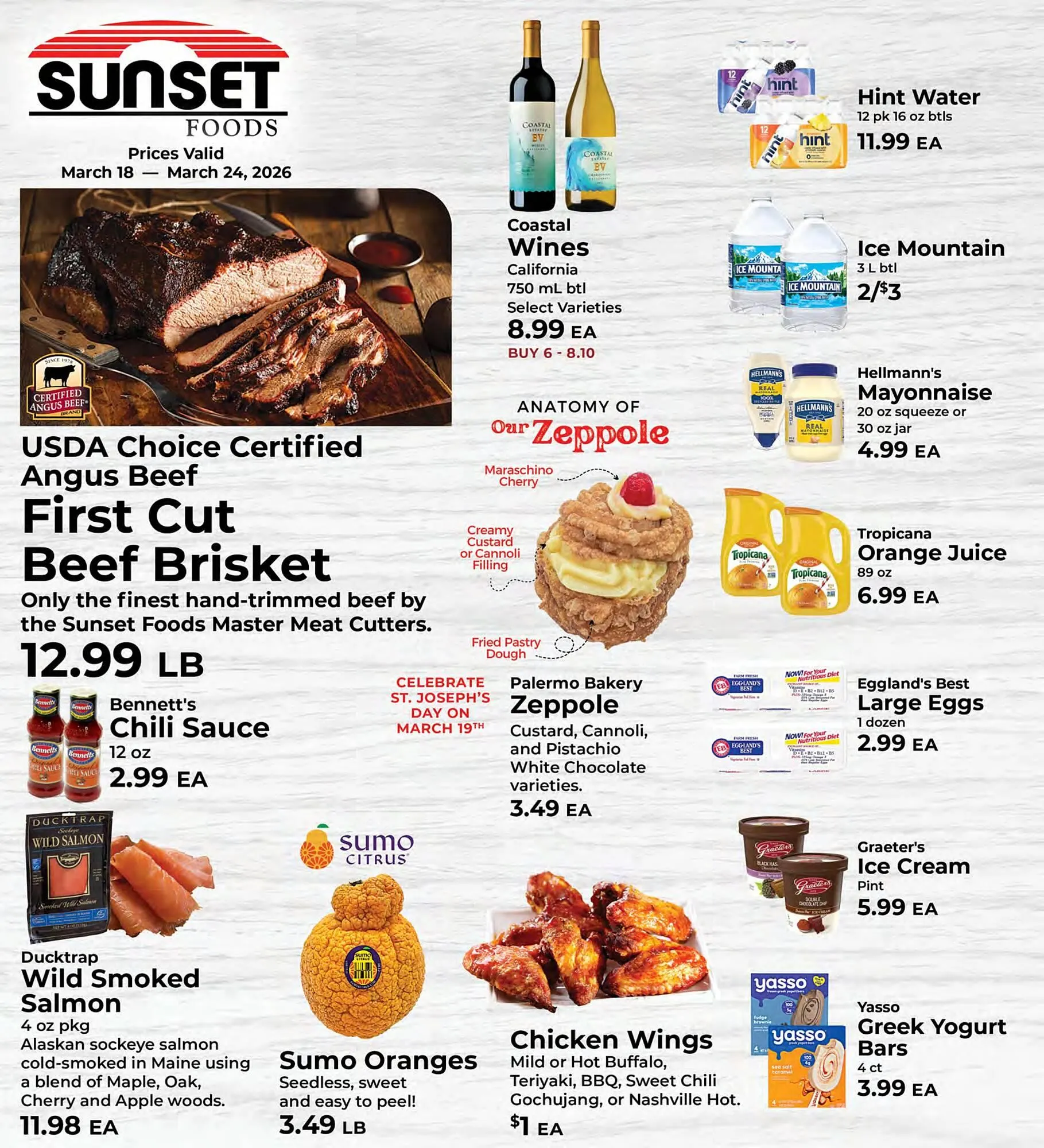 Weekly ad Sunset Foods weekly ad from March 18 to March 24 2026 - Page 1