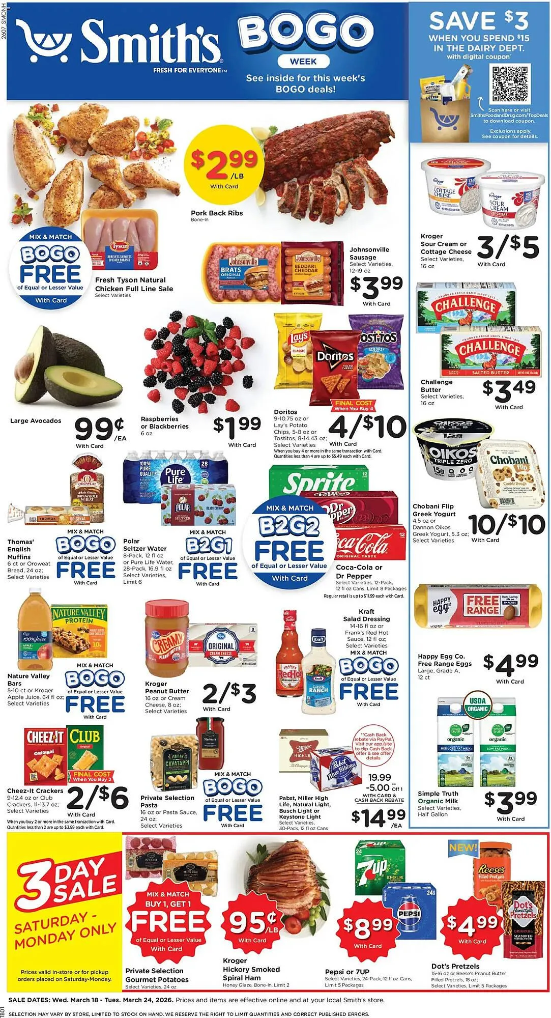 Weekly ad Smith's weekly ad from March 18 to March 24 2026 - Page 1