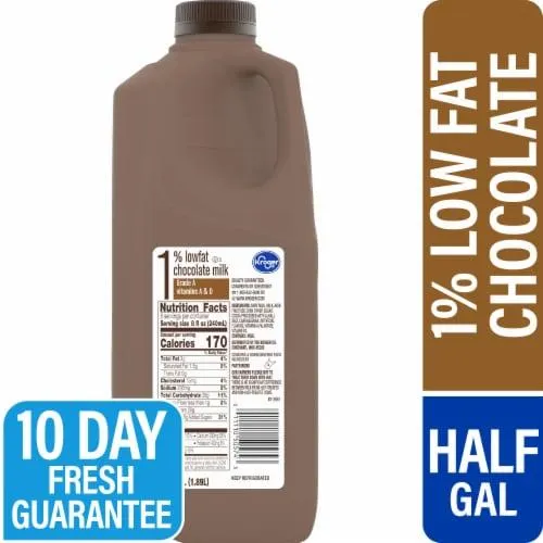 Kroger 1% Lowfat Chocolate Milk Half Gallon