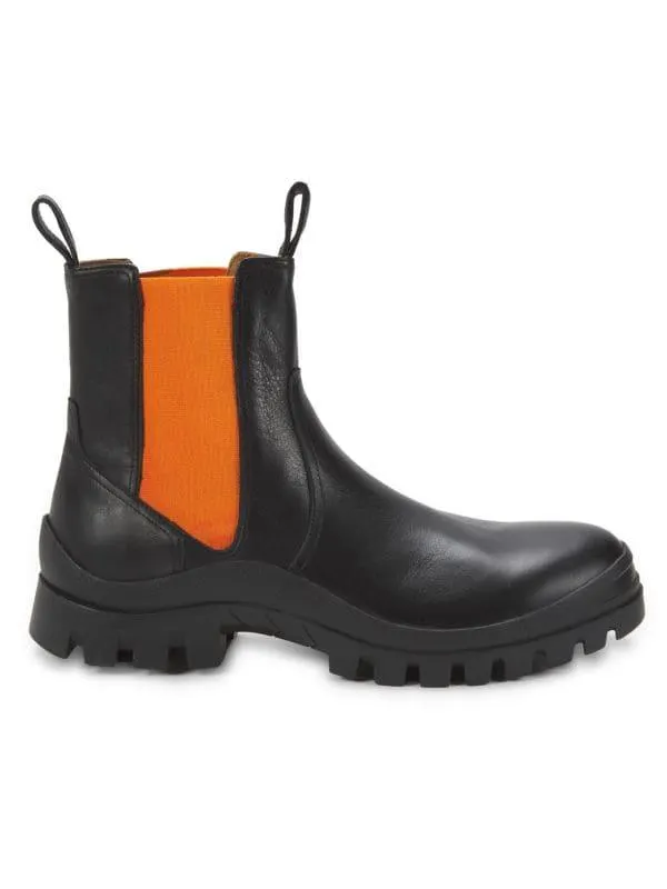 Buba Lug-Sole Leather Chelsea Boots