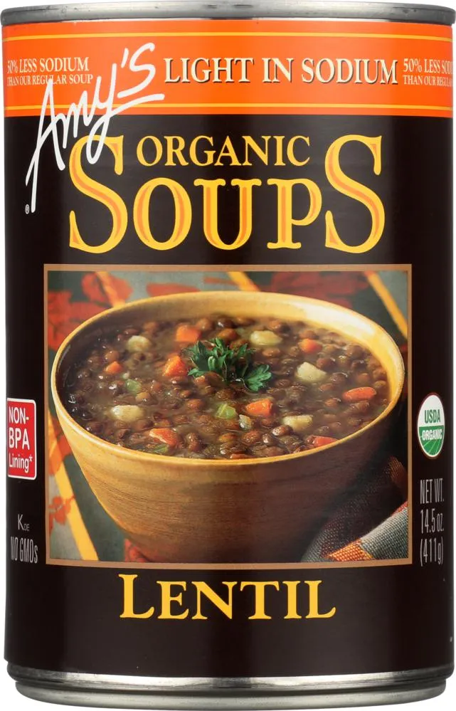 Organic Lentil Soup (Low Sodium)