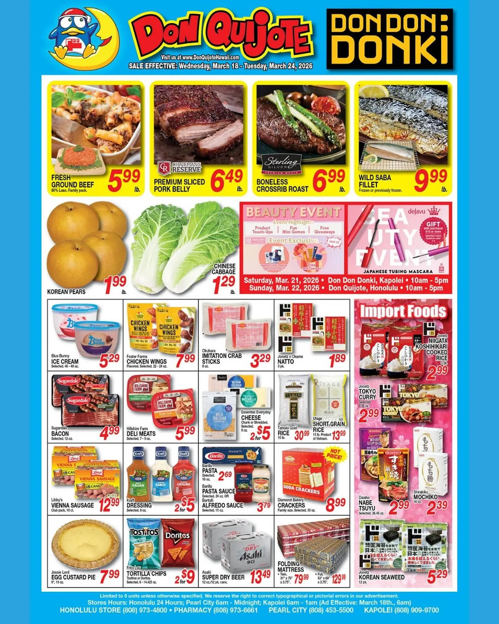 Weekly ad Don Quijote Hawaii weekly ad from March 19 to March 24 2026 - Page 1