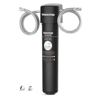 Waterdrop 15UA Under Sink Water Filter System, Reduces Lead, Chlorine, Bad Taste & Odor, Under Counter Water Filter Direct Connect to Kitchen Faucet, NSF/ANSI 42 Certified, 2 Year, USA Tech