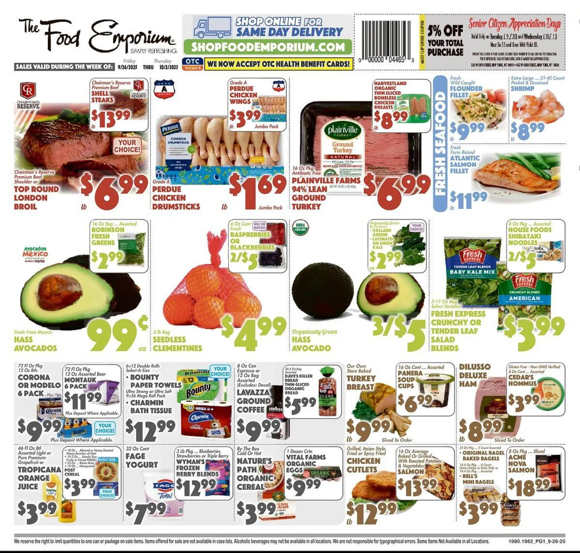 Weekly ad The Food Emporium circular from September 26 to October 2 2025 - Page 1