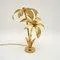 Vintage Italian Brass Palm Tree Table Lamp, 1970