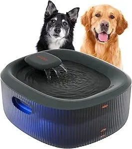 WOPET Dog Water Fountain for Large Dogs, 6L/205oz/1.7Gal Automatic Dog and Cat Water Fountain,Dog Water Dispenser with Filter,Ultra-Quiet Pump,Great for Large Dogs Cats and Multi-Pet Home