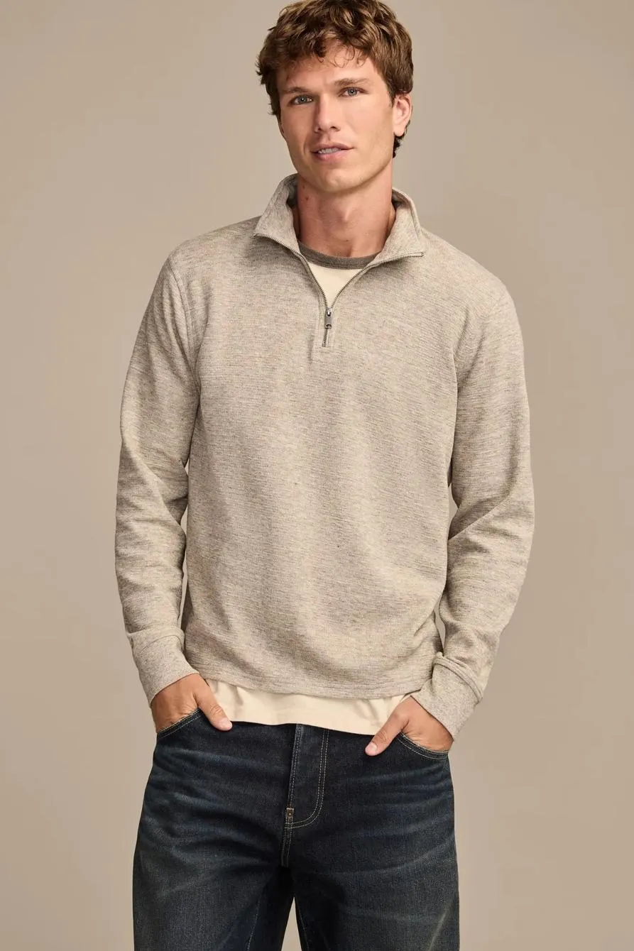 1/4 zip mock neck pullover