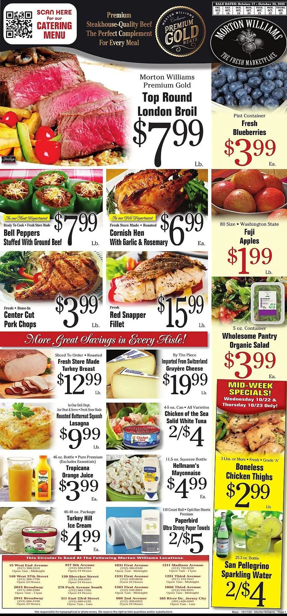 Weekly ad Morton Williams weekly ad from October 17 to October 23 2025 - Page 1