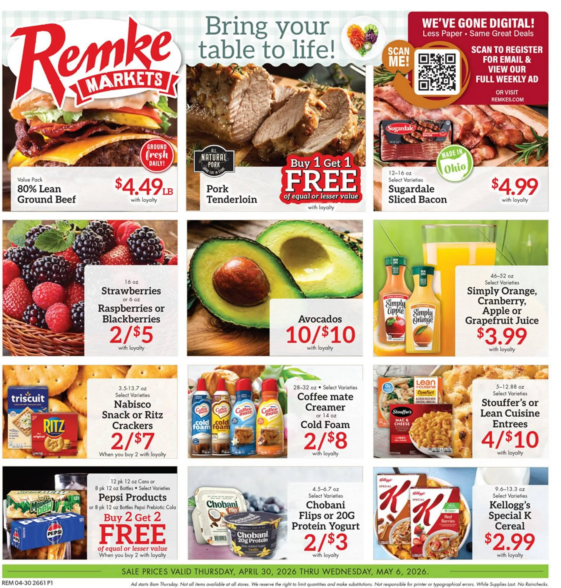 Weekly promotion Remke weekly ad spanning from April 30 to May 6 2026 - Page 1 for Catalogue 365
