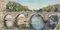 Pino Romanò, View of Ponte Sisto, Rome, Oil Painting, 1990s