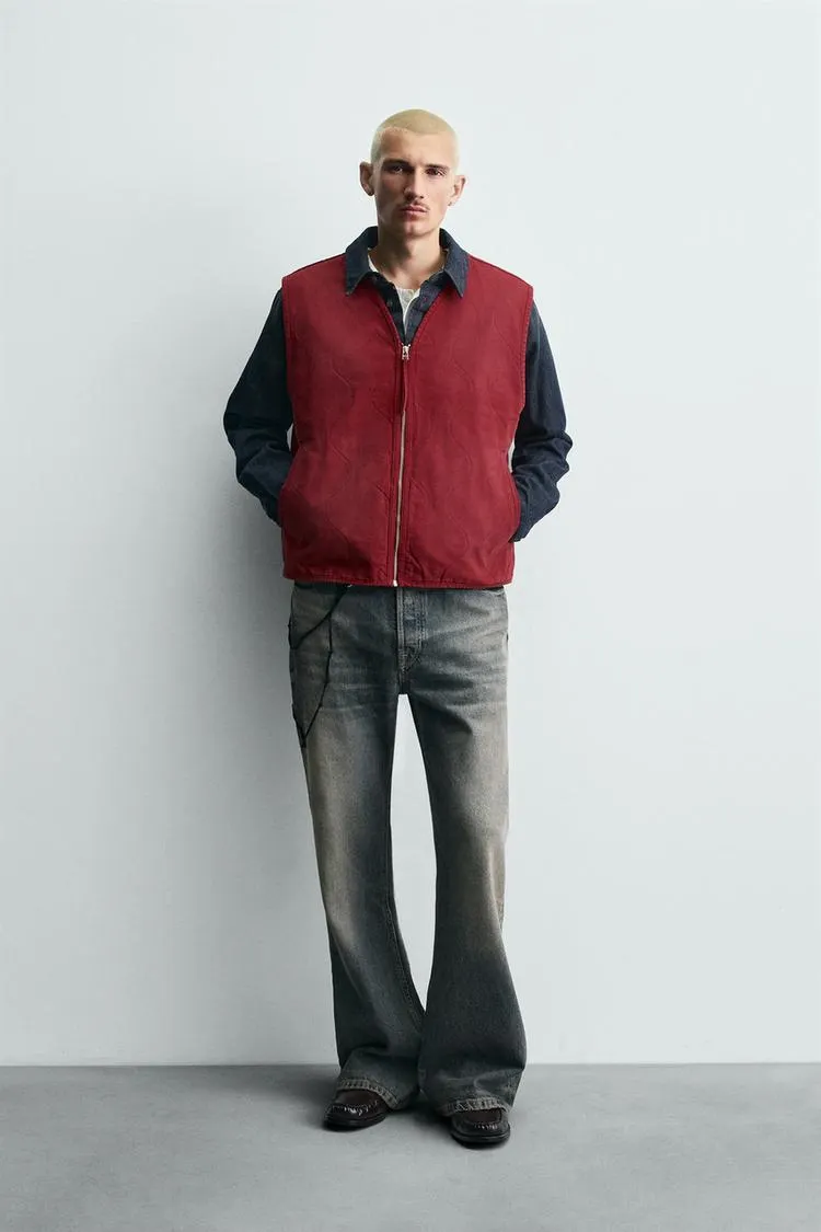 WASHED PADDED VEST