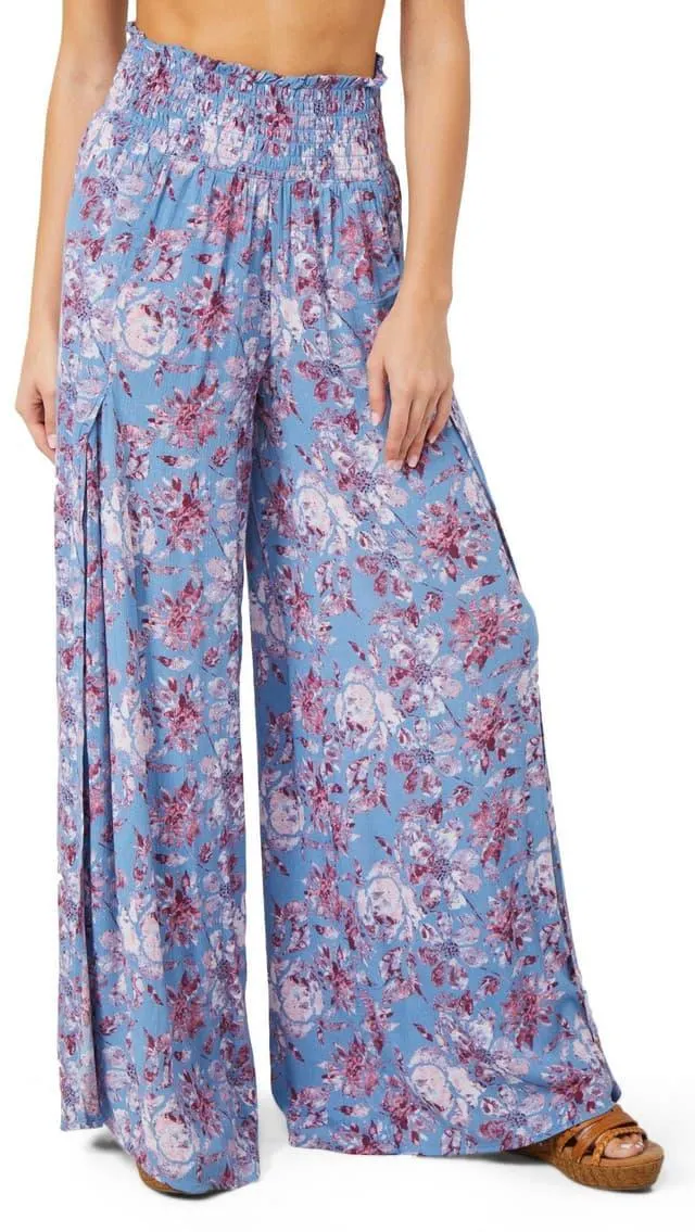 Rewash Juniors Floral Wide Leg Pants
