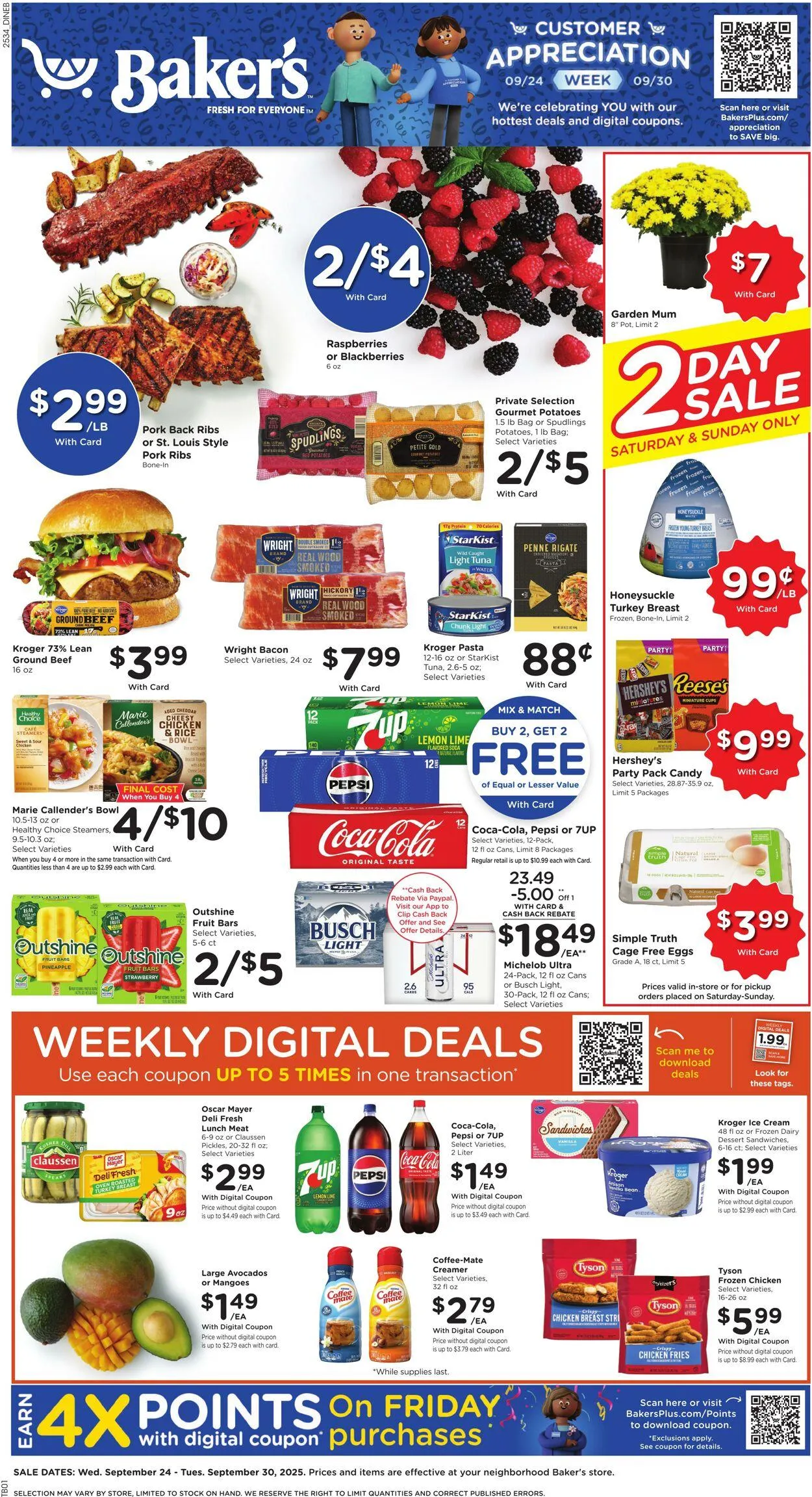 Weekly ad Baker's from September 24 to September 30 2025 - Page 1