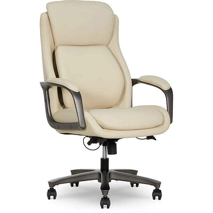 Elle Decor Rivendell AIR Lumbar Ergonomic Vegan Leather Swivel Executive Chair,