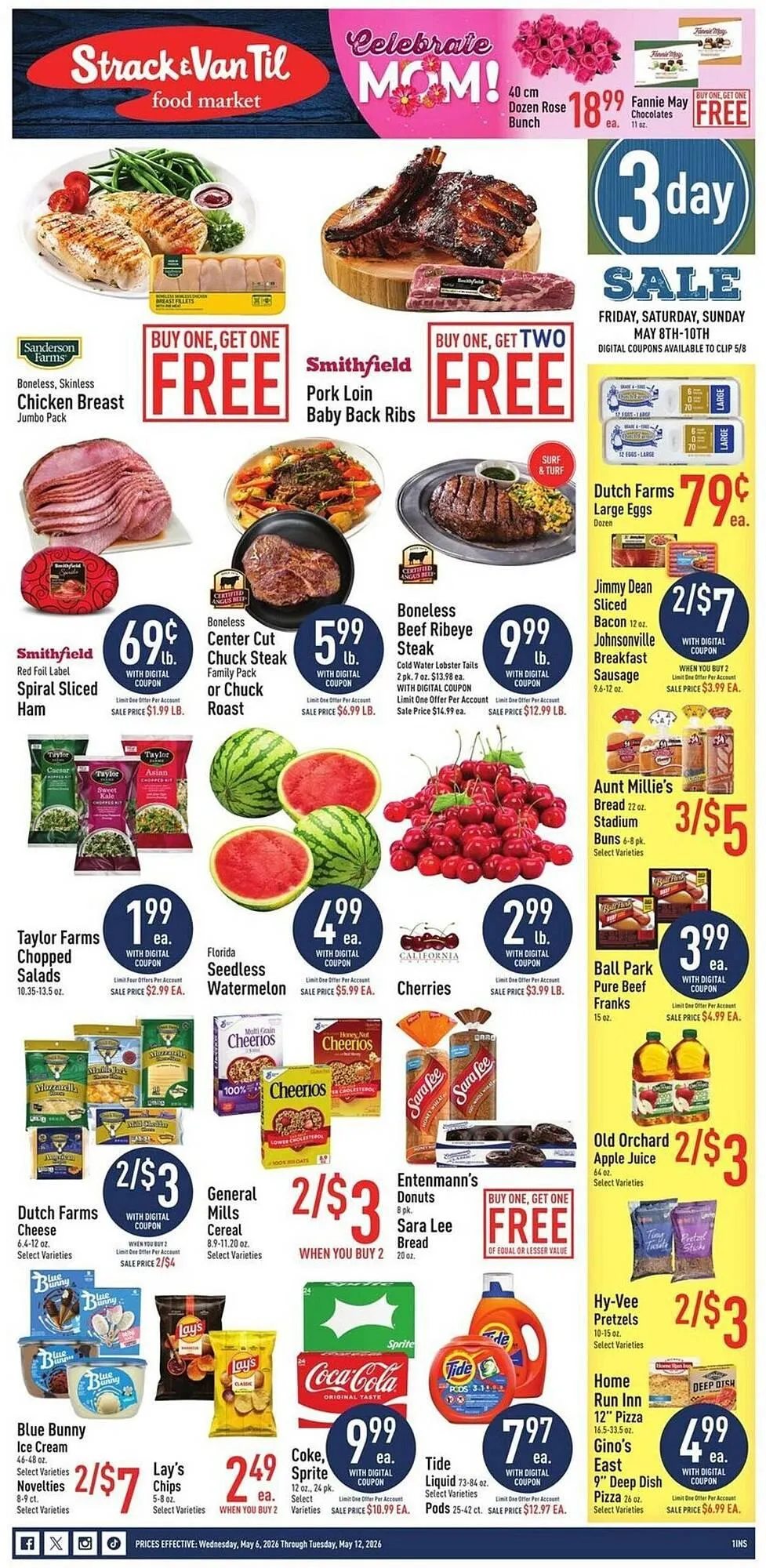 Weekly promotion Strack & Van Til weekly ad spanning from May 6 to May 12 2026 - Page 1 for Catalogue 365
