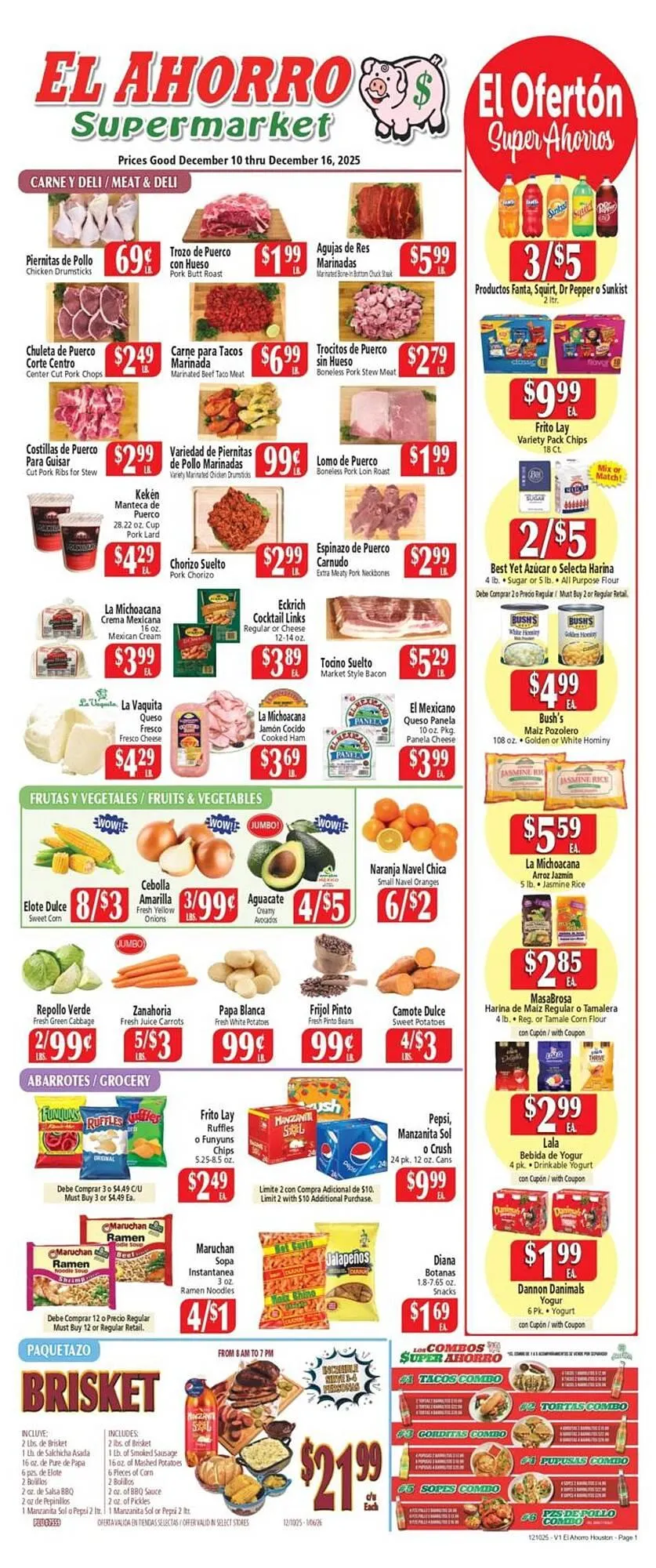 Weekly ad El Ahorro weekly ad from December 10 to December 16 2025 - Page 1