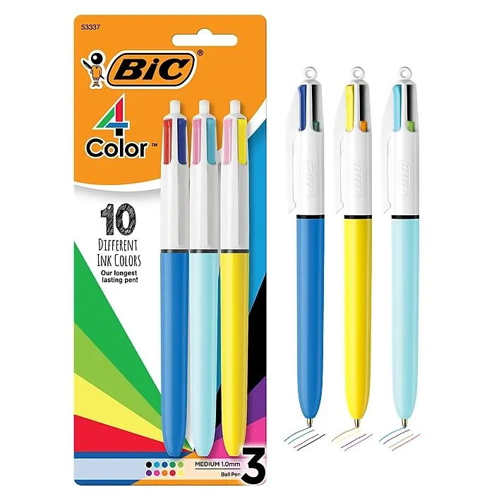 BIC 4-Color Retractable Ballpoint Pen,