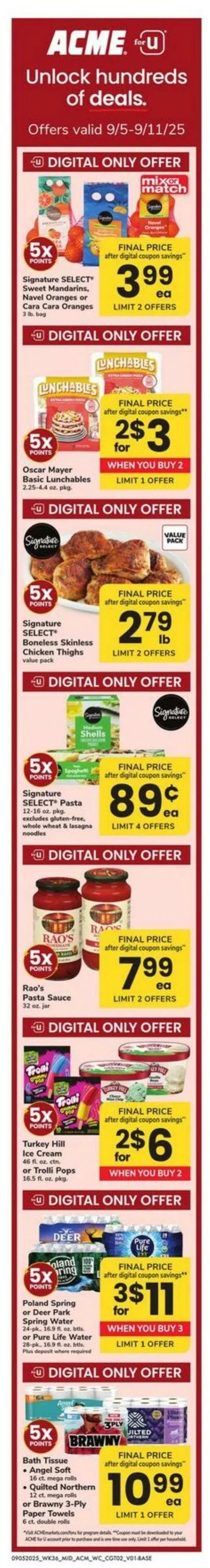 Weekly ad Acme Current weekly ad from September 5 to September 11 2025 - Page 2