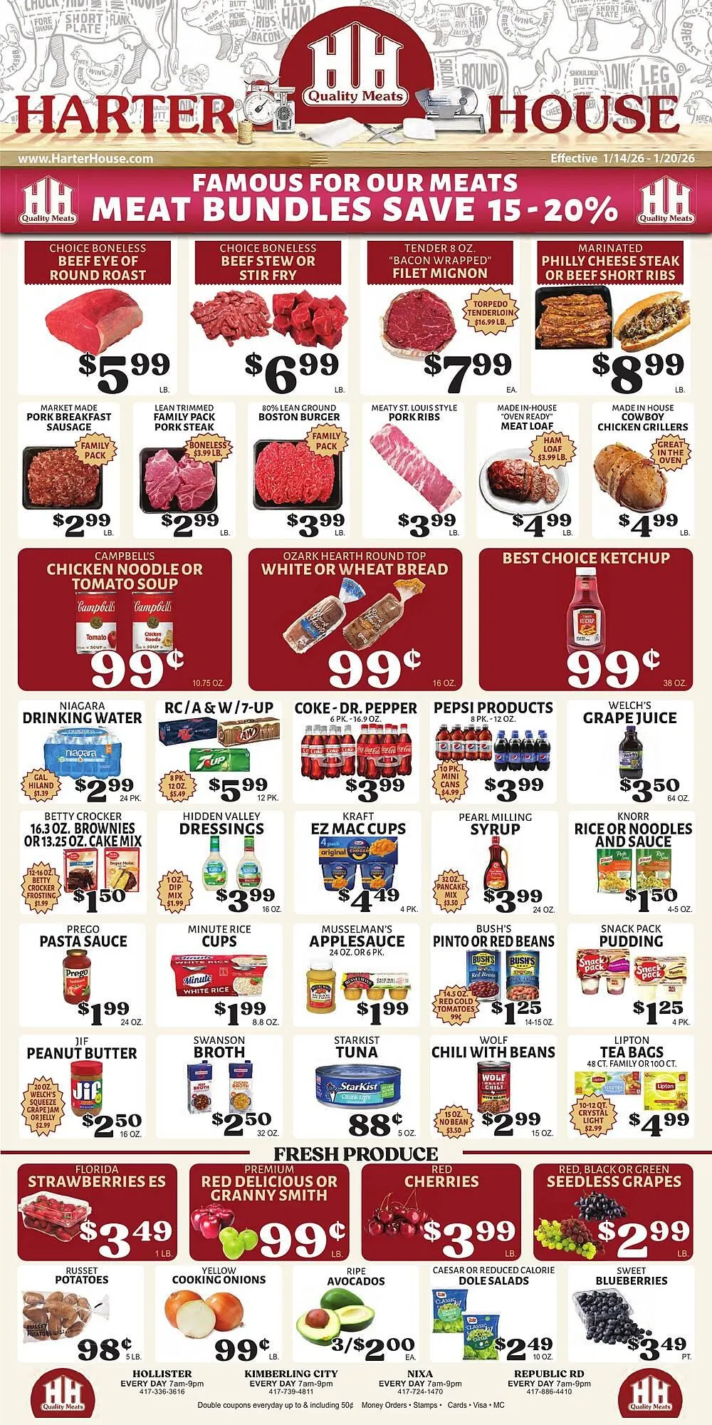 Weekly ad Harter House weekly ad from January 14 to January 20 2026 - Page 1