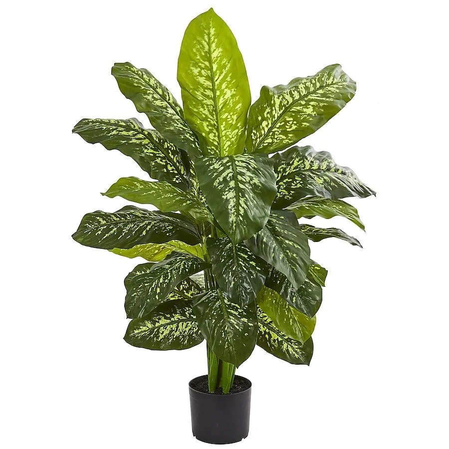Nearly Natural 42-Inches Green Indoor Floor Dieffenbachia Artificial plant