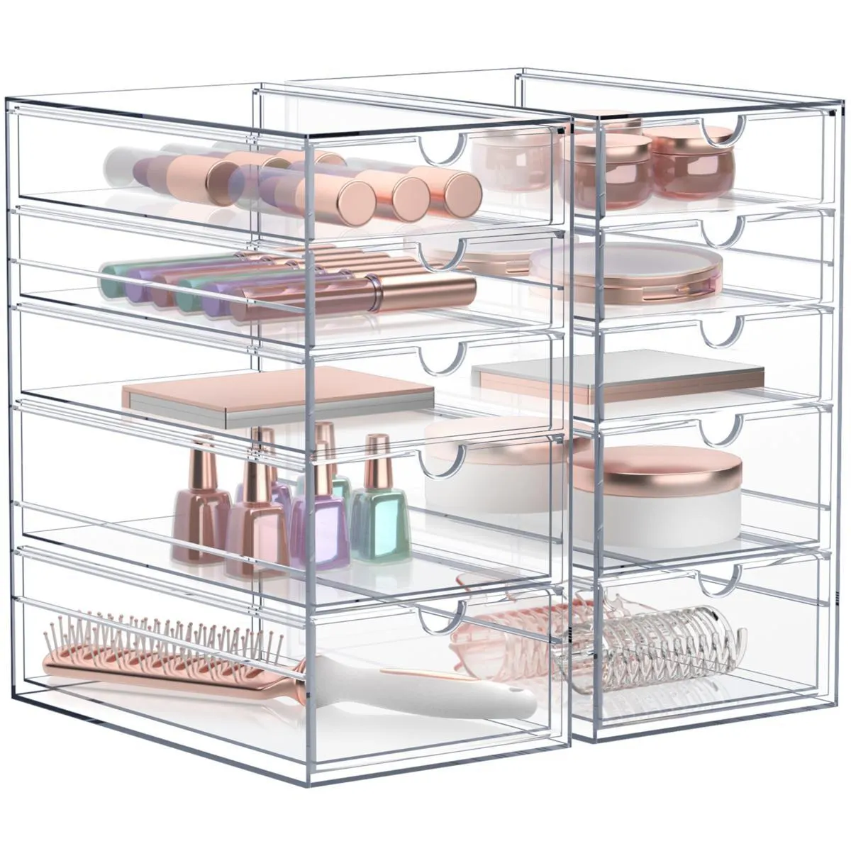 Sorbus 2-pk Makeup Organizers with 10 Drawers