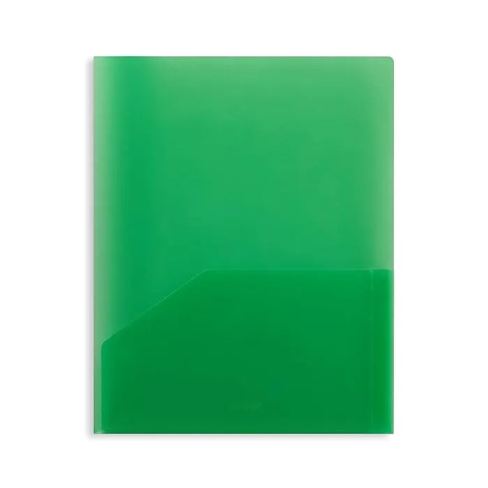 Staples 2 Pocket Plastic Presentation Folder,