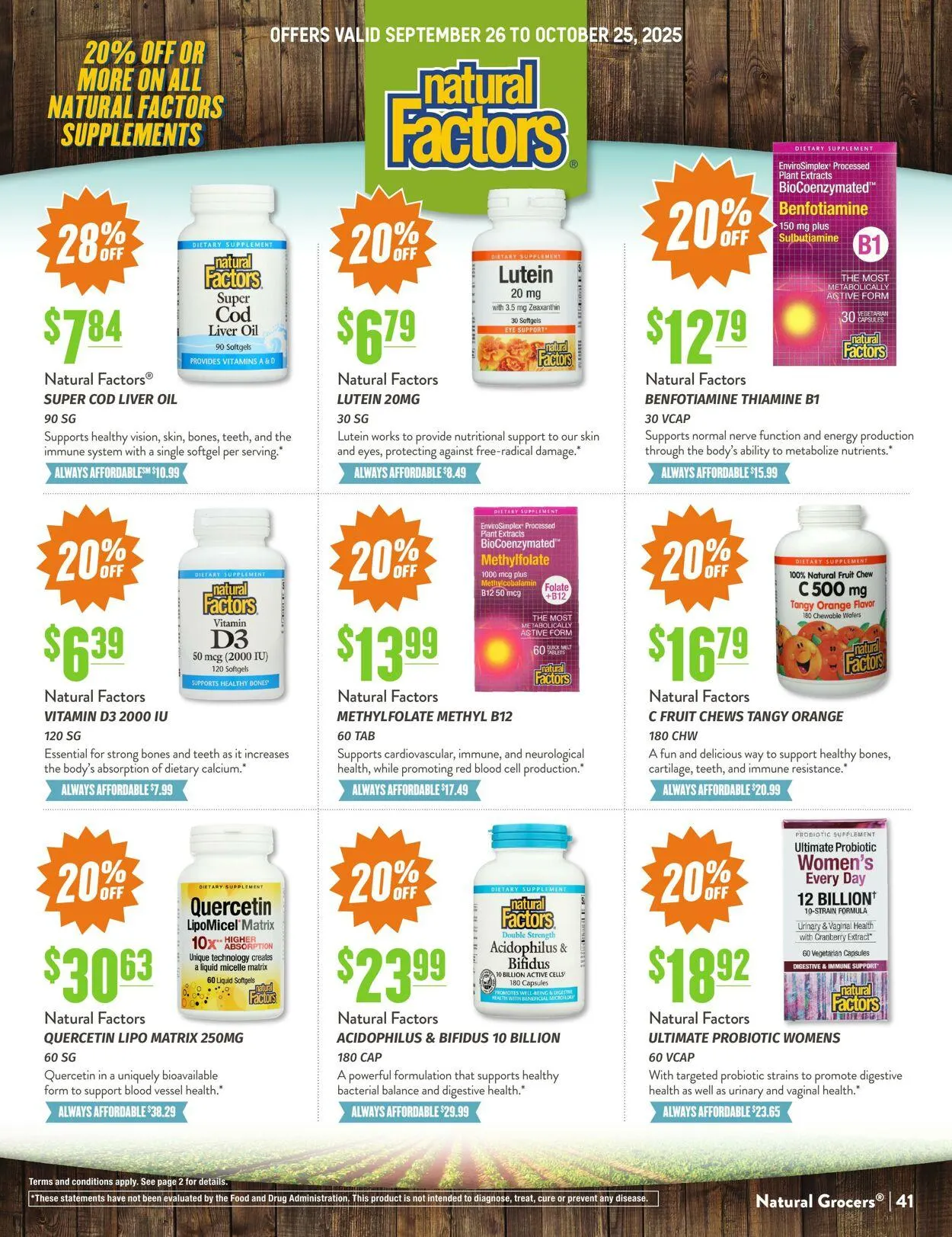 Weekly ad Natural Grocers from September 24 to October 17 2025 - Page 41