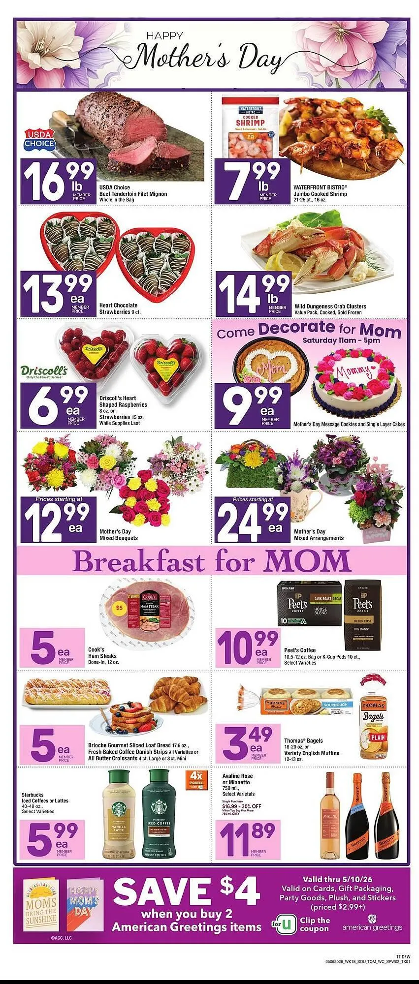 Weekly promotion Tom Thumb weekly ad spanning from May 6 to May 12 2026 - Page 2 for Catalogue 365