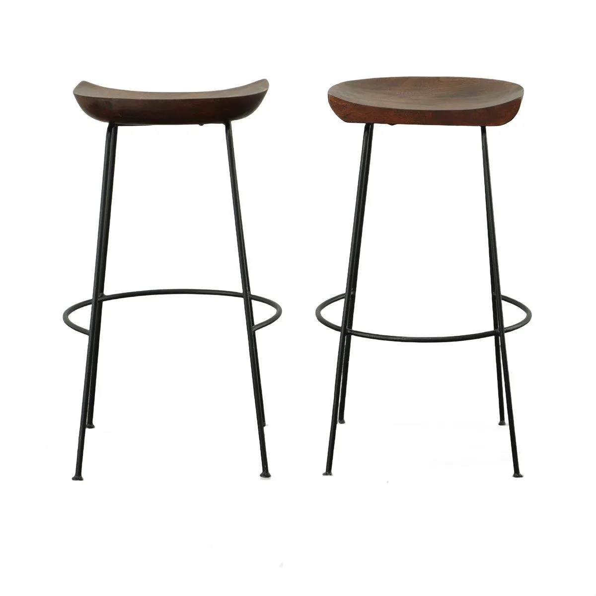 Samanthia Solid Wood Bar and Counter Stool (Set of 2)