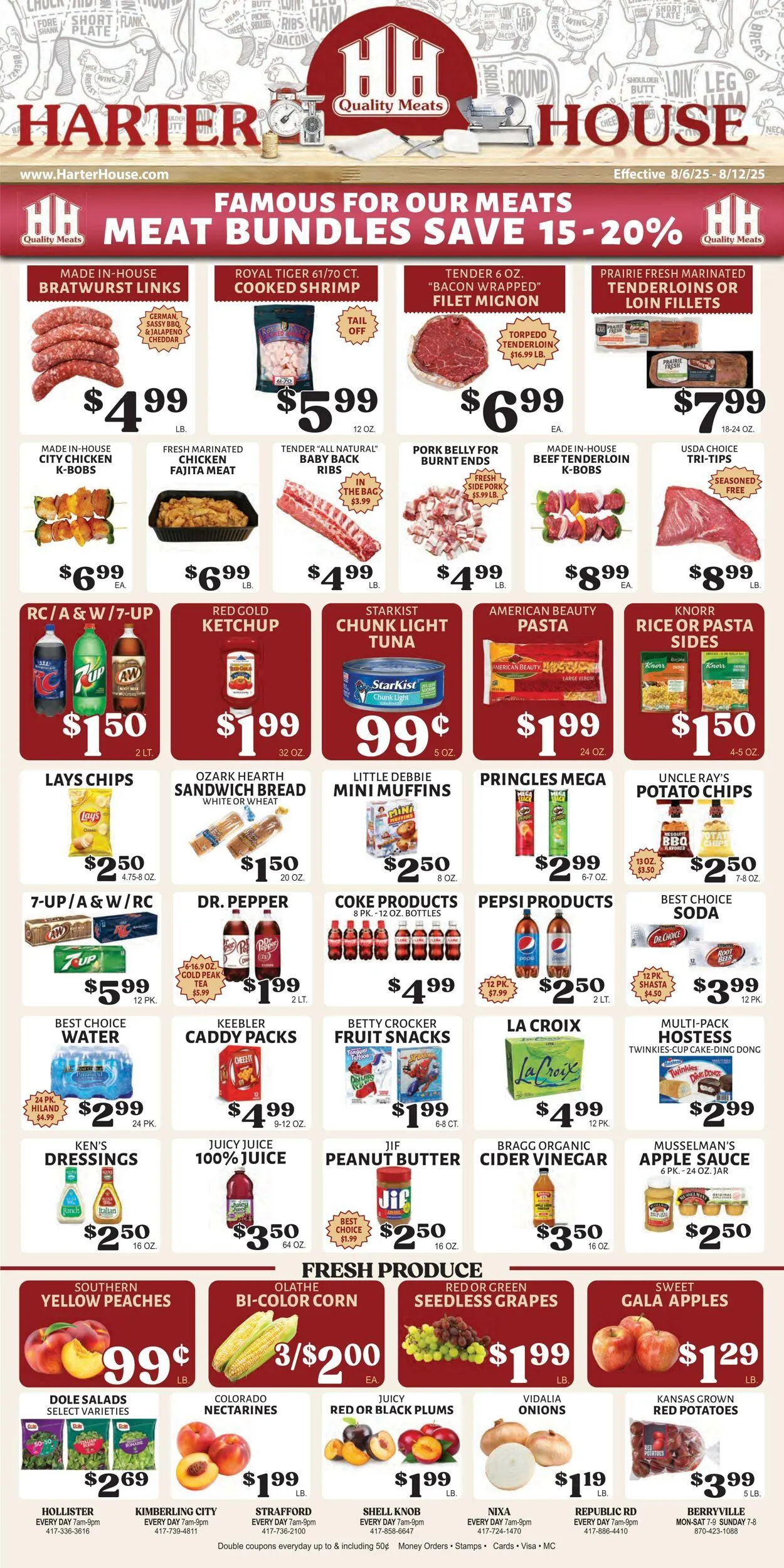 Weekly ad Harter House - Berryville, AR from August 6 to August 12 2025 - Page 1