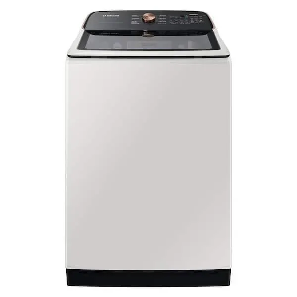 5.5 cu. ft. Extra-Large Capacity Smart Top Load Washer in Ivory with Impeller Auto Dispense System