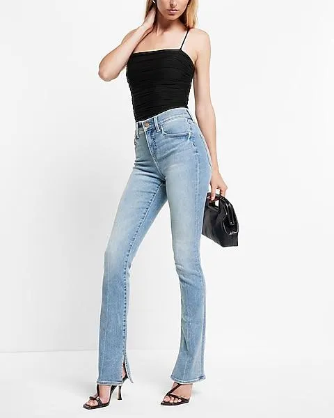 Mid Rise Light Wash Skyscraper Jeans