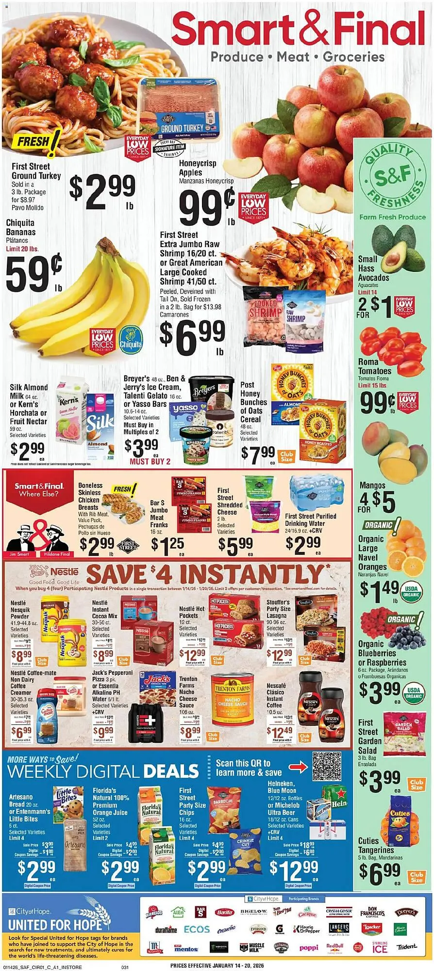 Weekly ad Smart & Final weekly ad from January 13 to January 16 2026 - Page 1