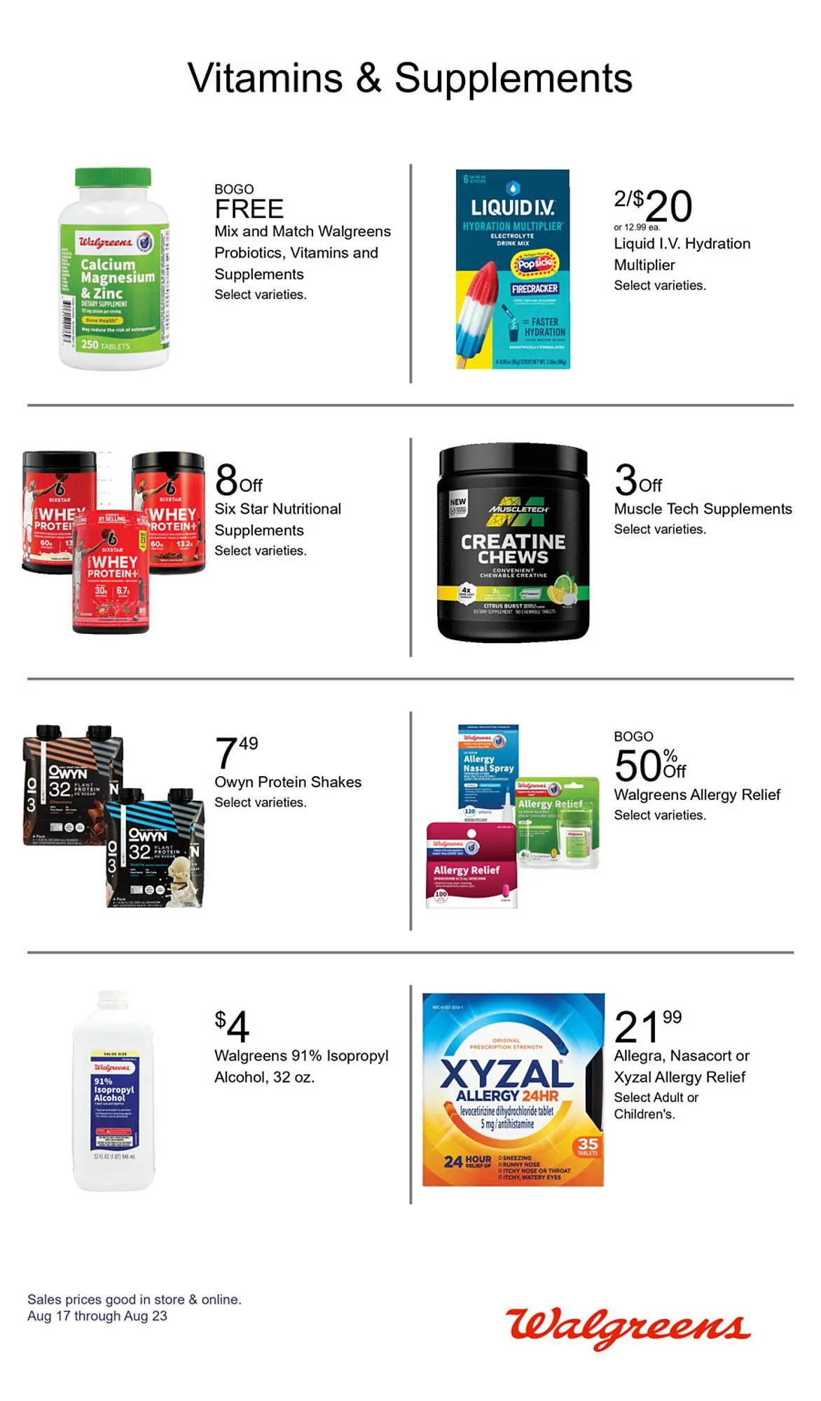 Weekly ad Walgreens Weekly Ad from August 17 to August 23 2025 - Page 11