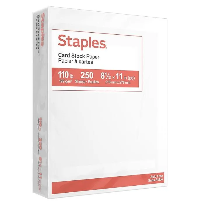 Staples 110 lb. Cardstock Paper,