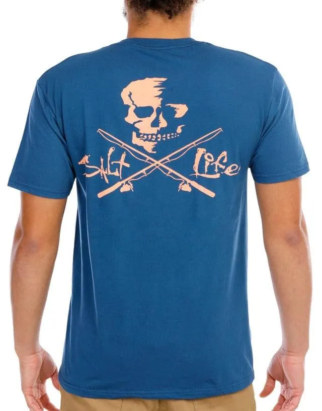Salt Life Mens Skull & Poles T-Shirt
