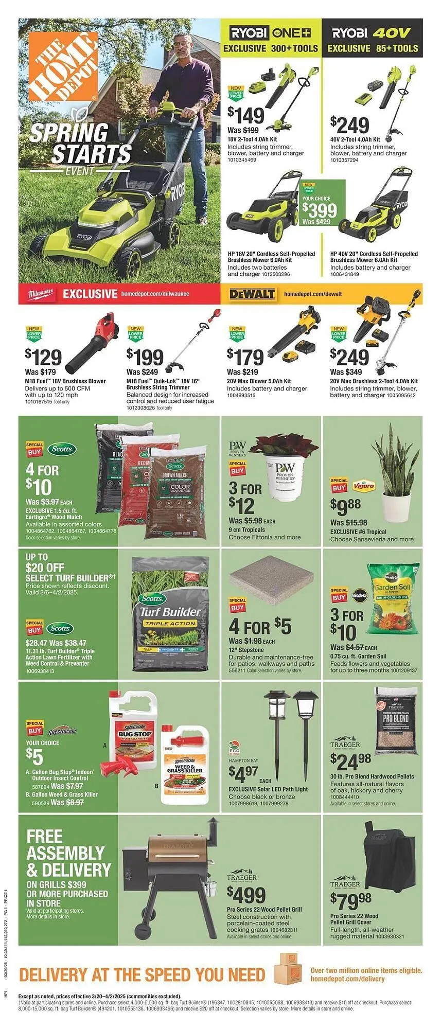 Weekly ad The Home Depot Weekly Ad from March 20 to April 3 2025 - Page 1