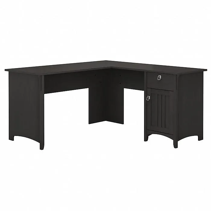 Bush Furniture Salinas 60"W L Shaped Desk with Storage,