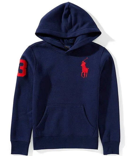 Big Boys Long-Sleeve Big Pony Fleece Hoodie