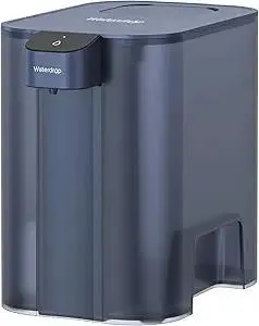 Waterdrop Large 27-Cup Mega Electric Water Filter Dispenser, 200-Gallon Rechargeable Instant Pitcher, NSF/ANSI 42&53&401&372, Reduce PFAS, Lead, Chlorine, with 1 Filter, Blue, Does not Lower TDS