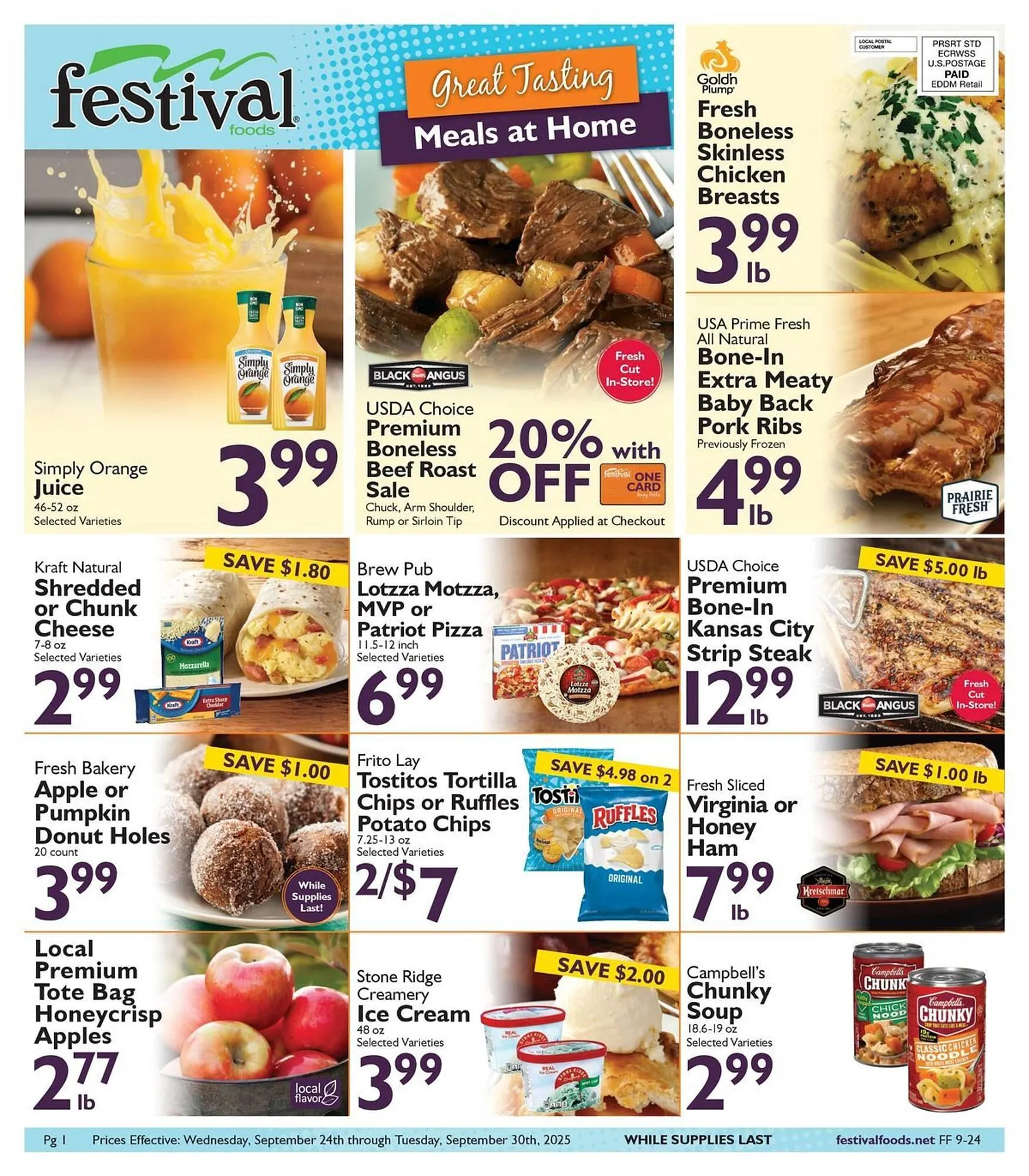 Weekly ad Festival Foods weekly ad from September 24 to September 30 2025 - Page 1