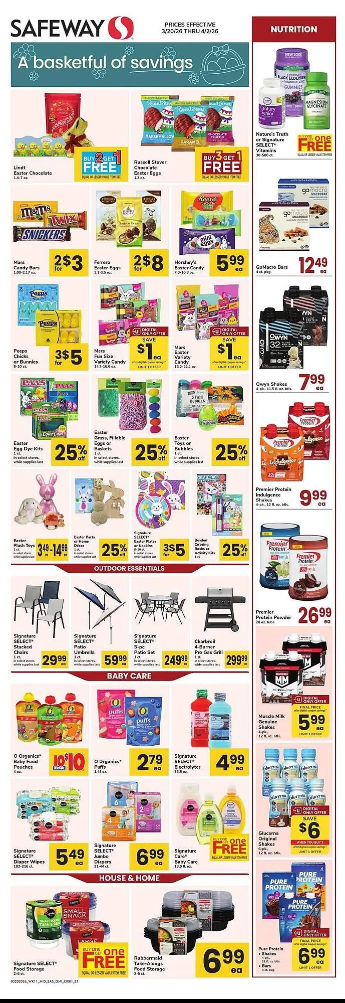 Weekly ad Safeway weekly ad from March 20 to April 2 2026 - Page 1
