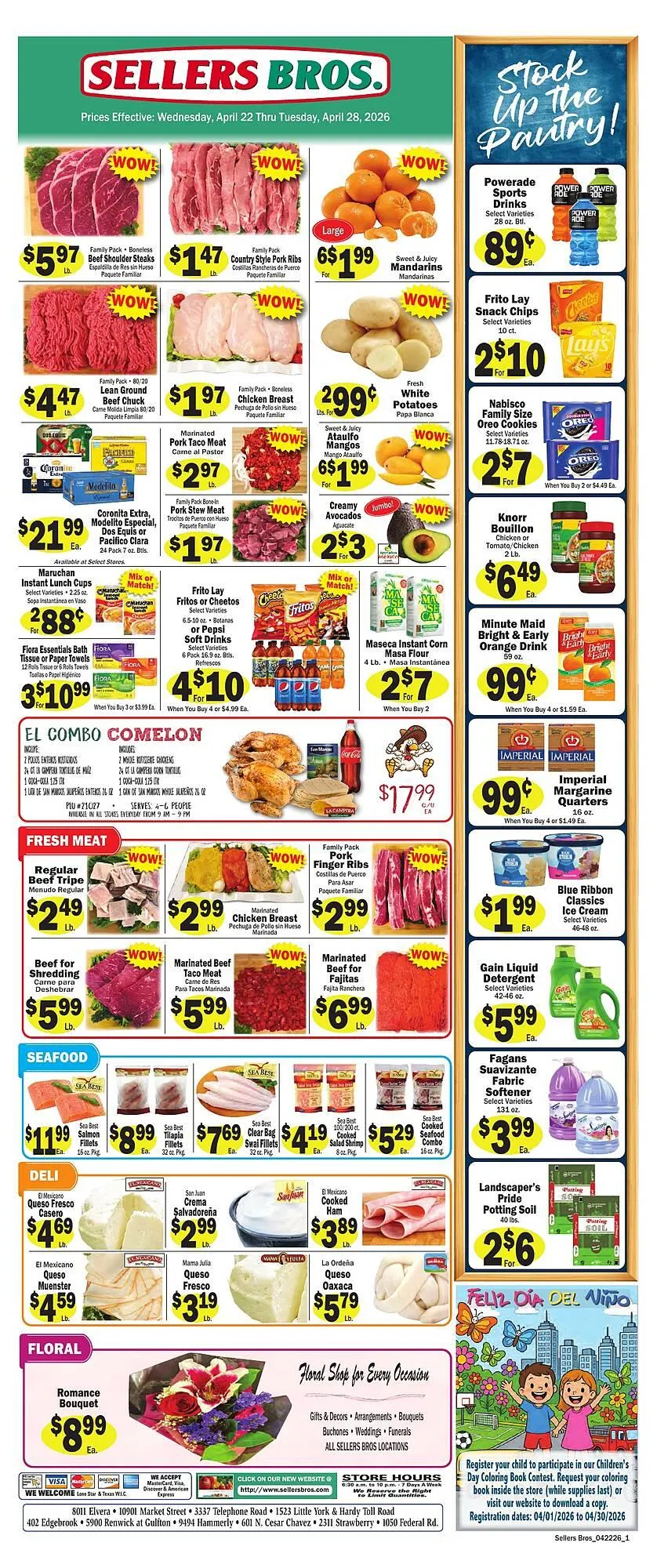 Sellers Bros weekly ad - 1