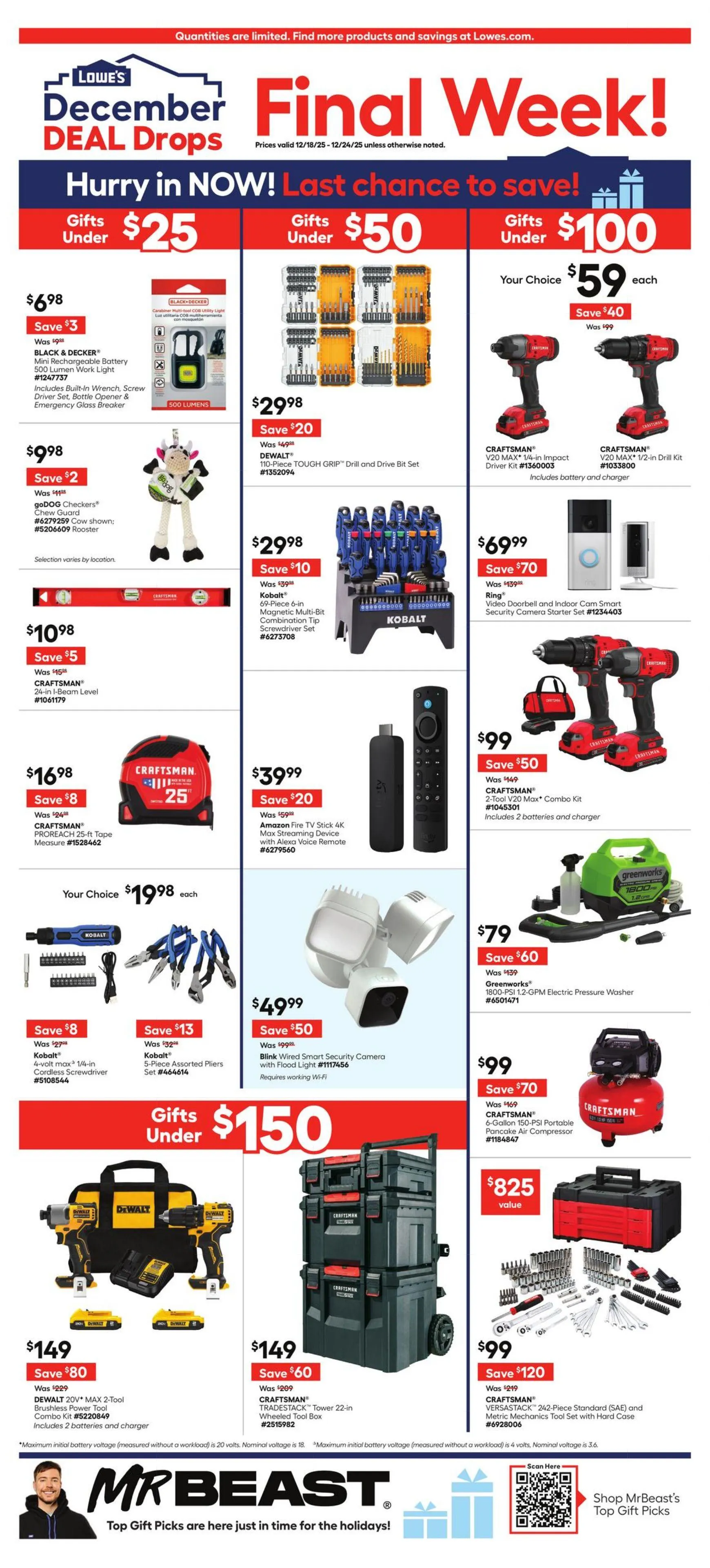 Weekly ad Lowe's from December 18 to December 24 2025 - Page 1
