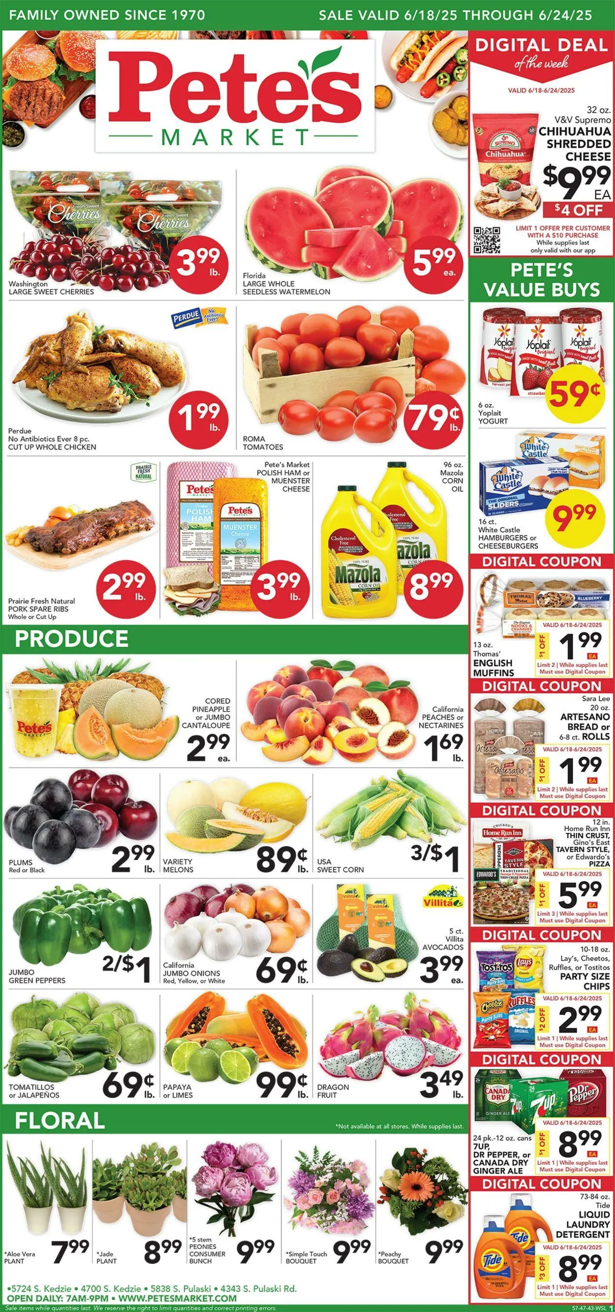 Weekly ad Pete's Fresh Market Current weekly ad from June 18 to June 24 2025 - Page 1