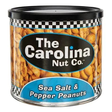 The Carolina Nut Company Sea Salt and Pepper Peanuts, 12 oz
