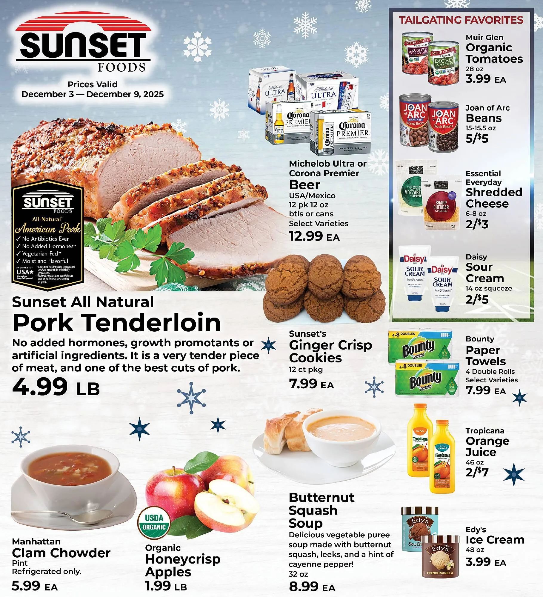 Weekly ad Sunset Foods weekly ad from December 3 to December 9 2025 - Page 1
