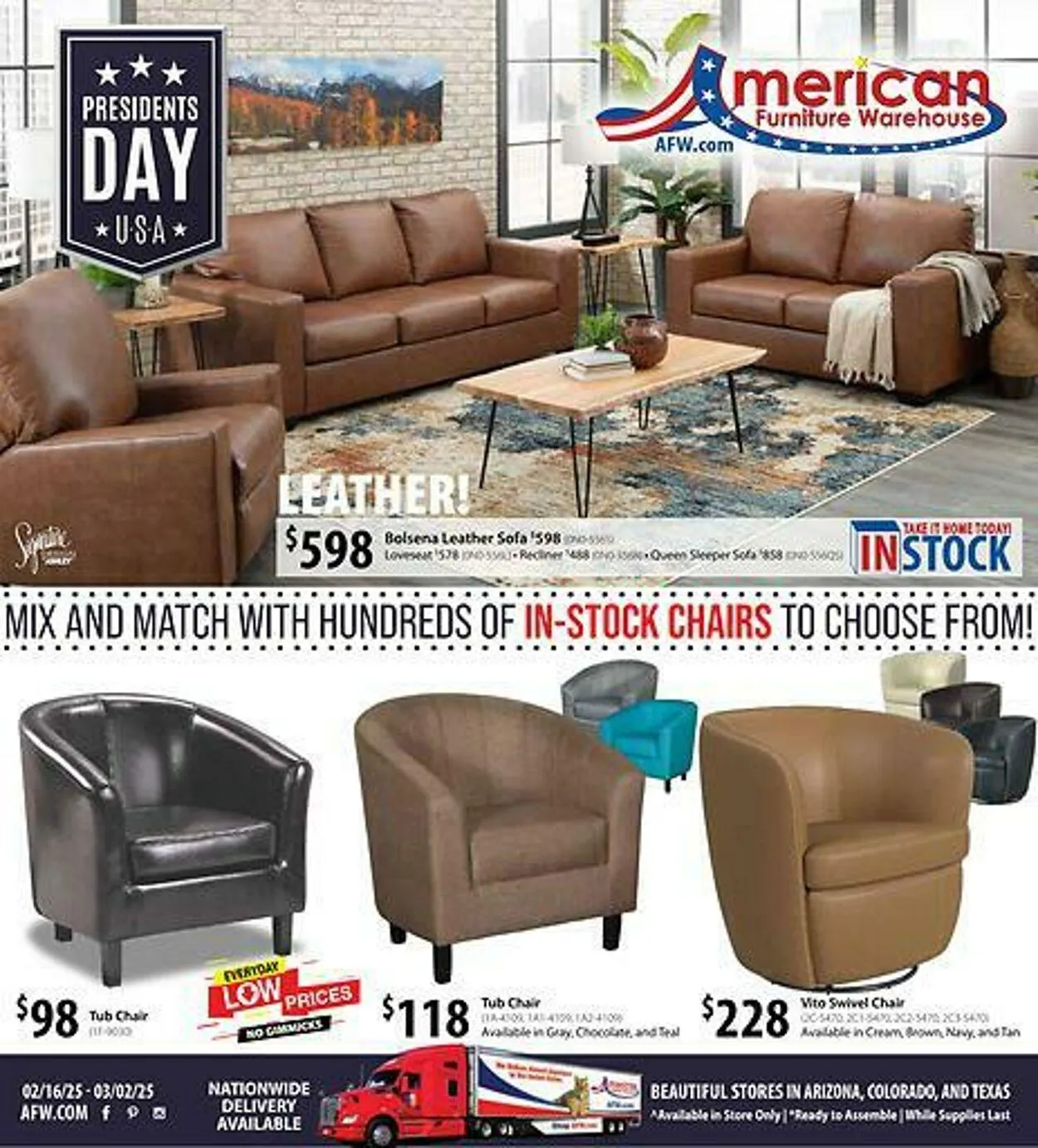 Weekly ad American Furniture Warehouse Current weekly ad from May 11 to May 25 2025 - Page 1