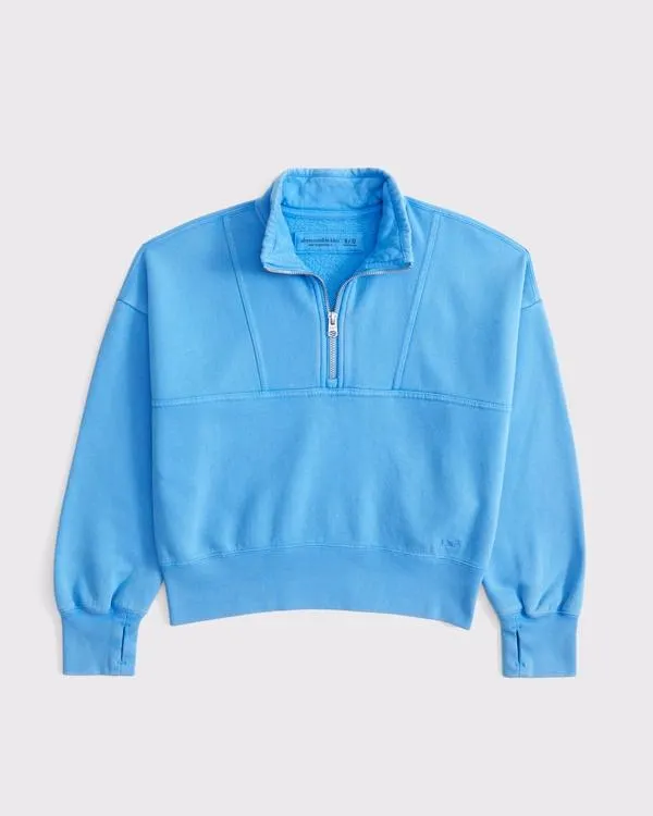 essential sunday half-zip sweatshirt