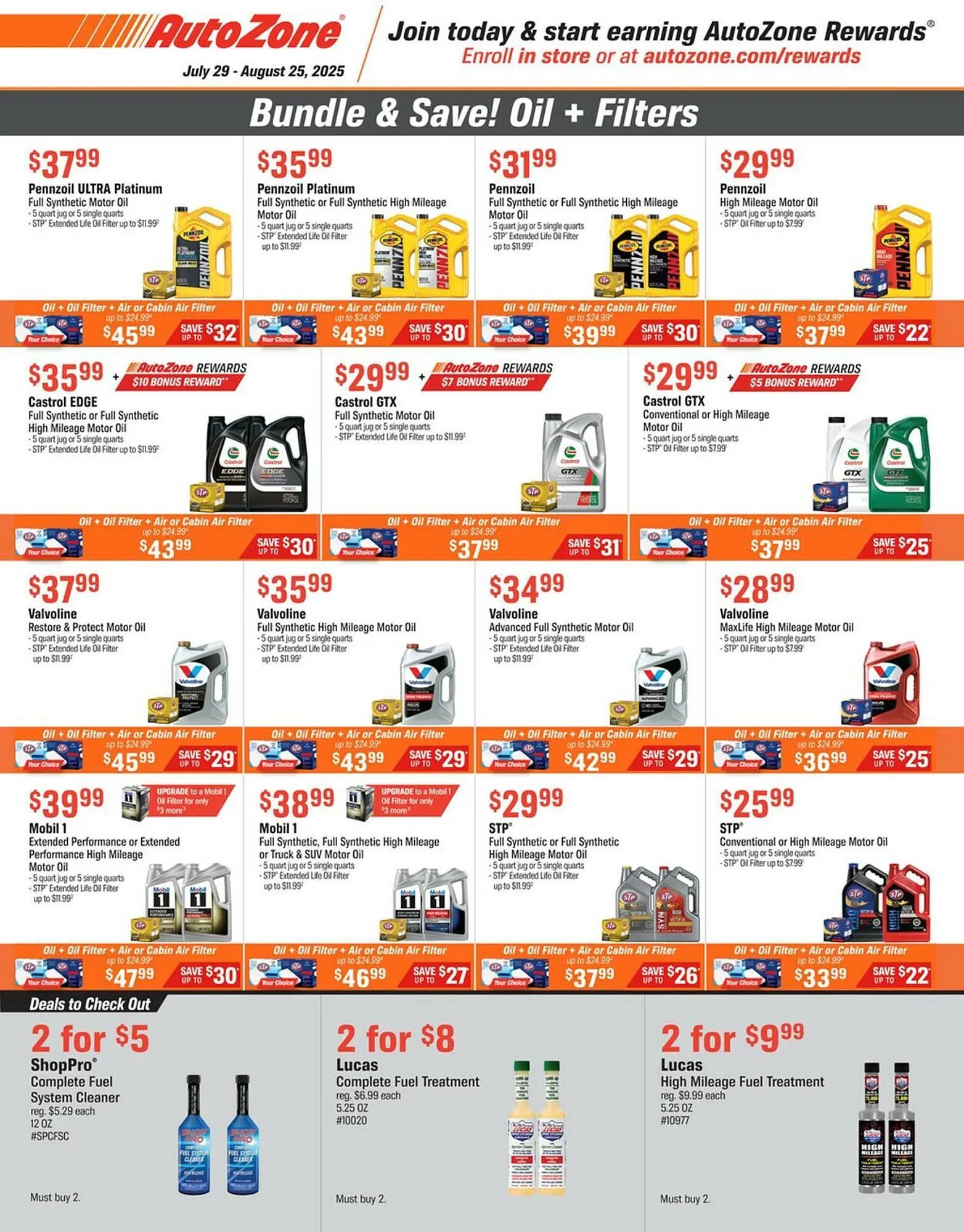 Weekly ad AutoZone Weekly Ad from July 29 to August 25 2025 - Page 1